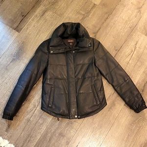 Danier Faux Leather Puffy Jacket